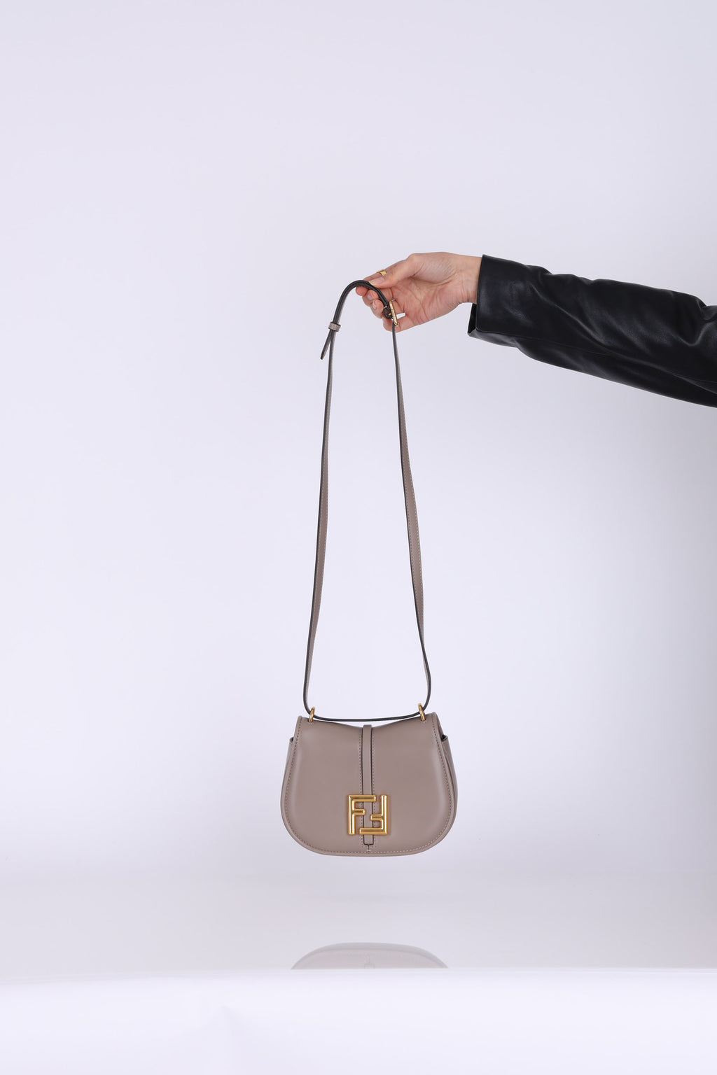 Fendi C'mon Mini Leather Crossbody Bag