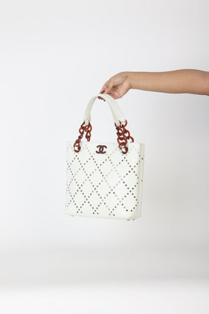Chanel 2003 Caviar Perforated Tote