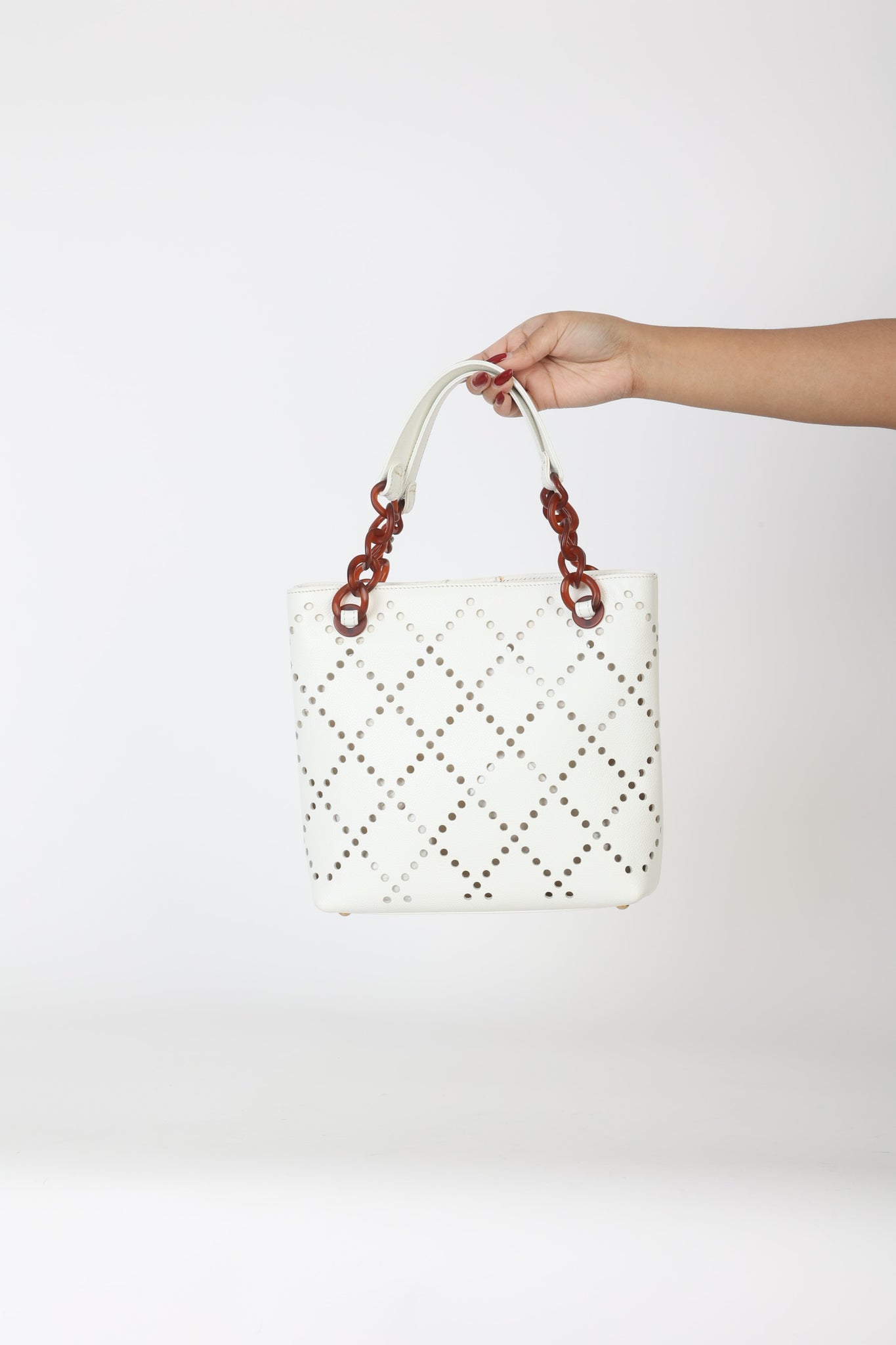 Chanel 2003 Caviar Perforated Tote