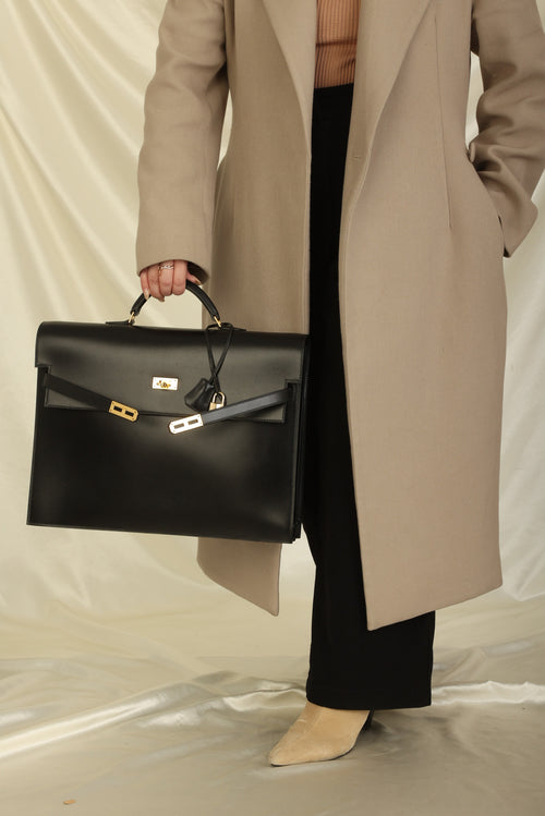 Hermes Kelly Depeche 34 in Togo and strap in Boxcalf