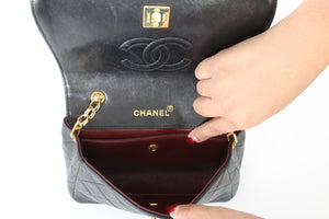 Rare Chanel 1989 Lambskin Bijoux Chain Mini Full Flap