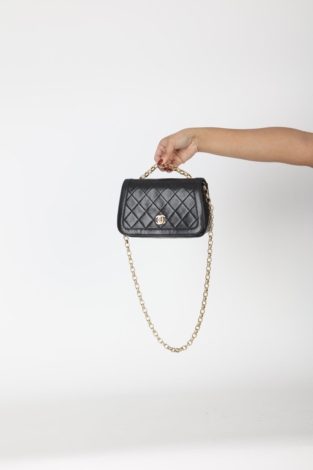 Extremely Rare Chanel 1989 Satin Bijoux Chain Mini Diana – SFN