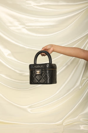 Chanel Lambskin Quilted Vanity Bag