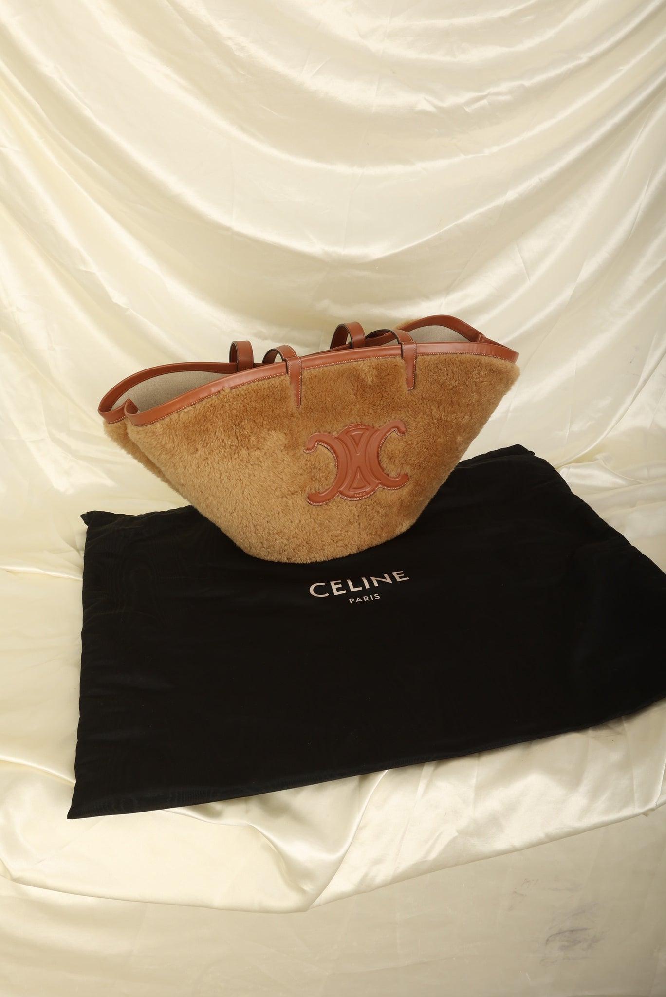 Extremely Rare Celine 2022 Large Triomphe Teddy Tote