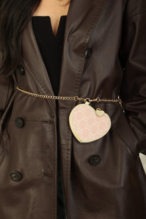 Gucci Monogram Heart Coin Purse