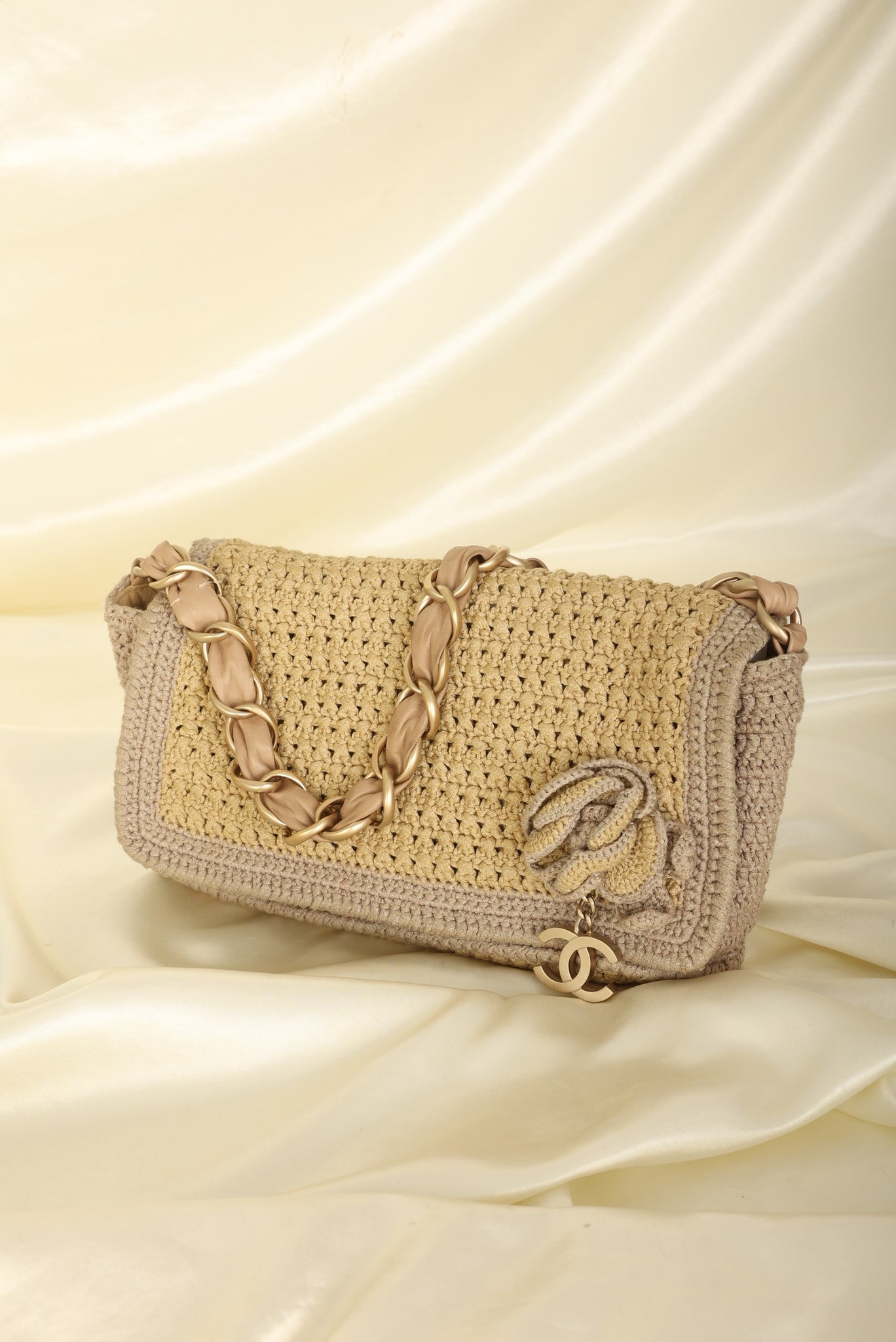 Ultra-Rare Chanel Crochet CC Pochette
