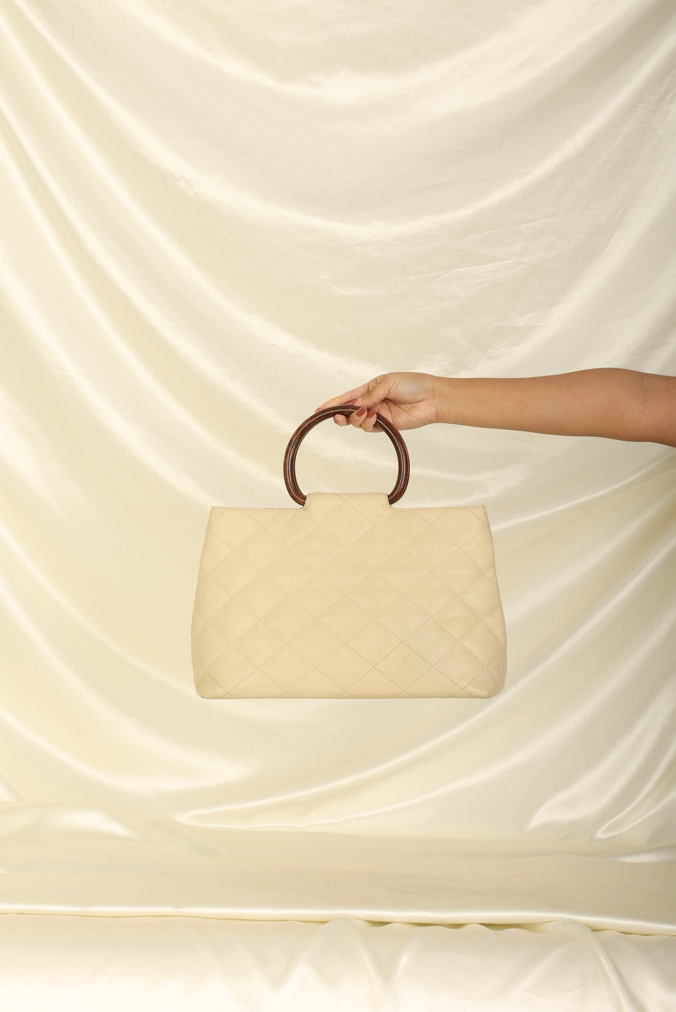 Chanel Quilted Tortoiseshell Handle Bag