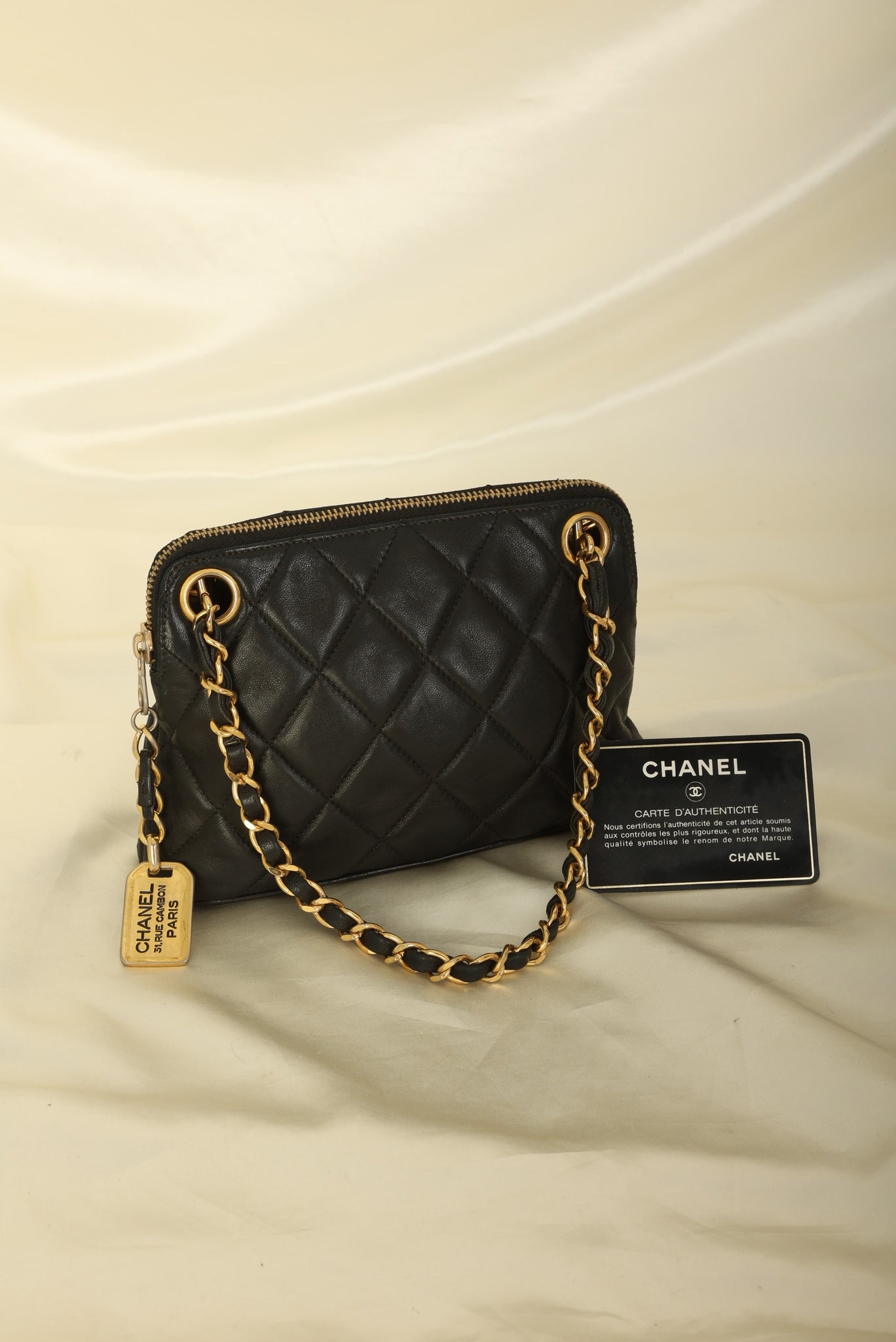 Chanel 1989 Lambskin Mini Zip Tote – SFN