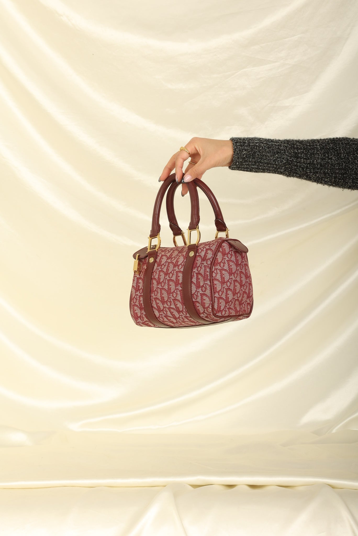 CHRISTIAN DIOR Trotter Mini Boston Bag with Cadena – Rob's Luxury Closet