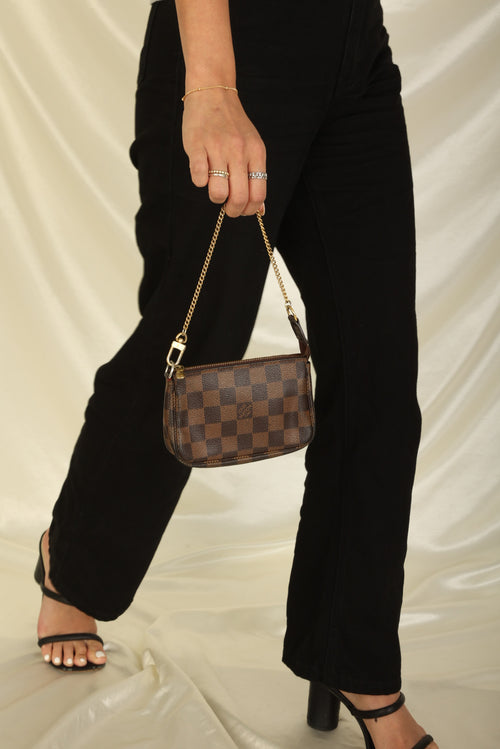 Extremely Rare Louis Vuitton Damier Ebene Mini Bag – SFN