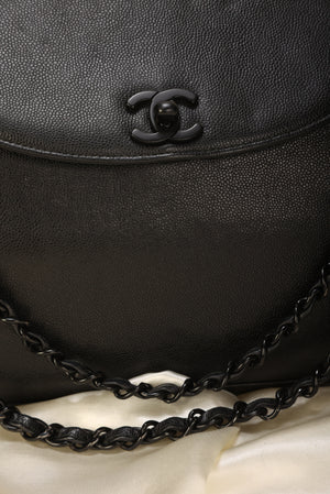 Rare Chanel Caviar So Black Shoulder Bag