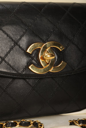 Rare Chanel XL Logo Shoulder Bag