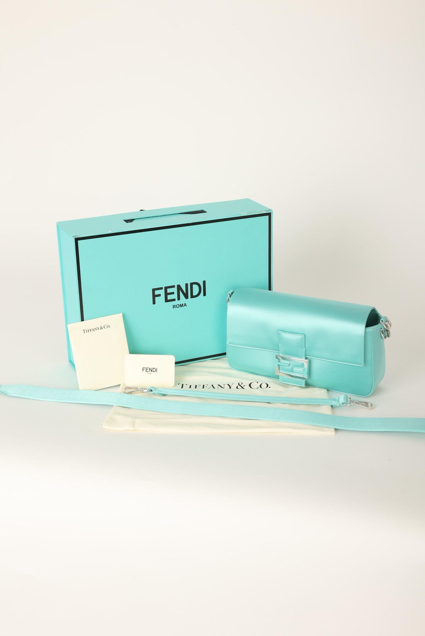Limited Edition Fendi x Tiffany Satin Baguette