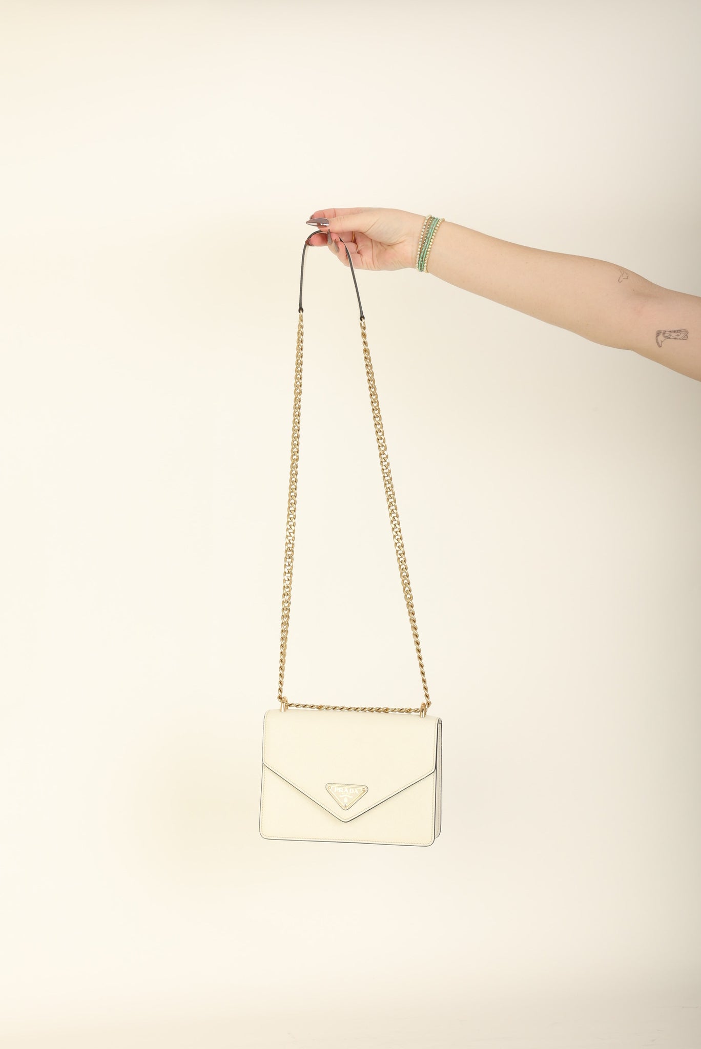 Prada Saffiano Chain Crossbody Bag