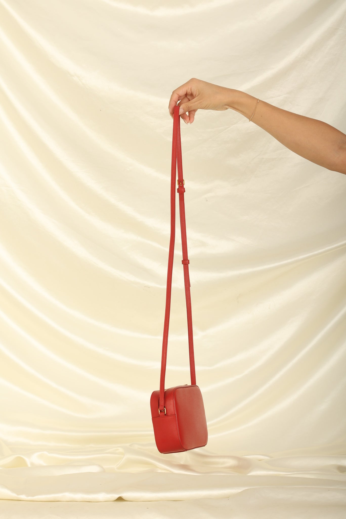 Saint Laurent Leather Red Camera Bag