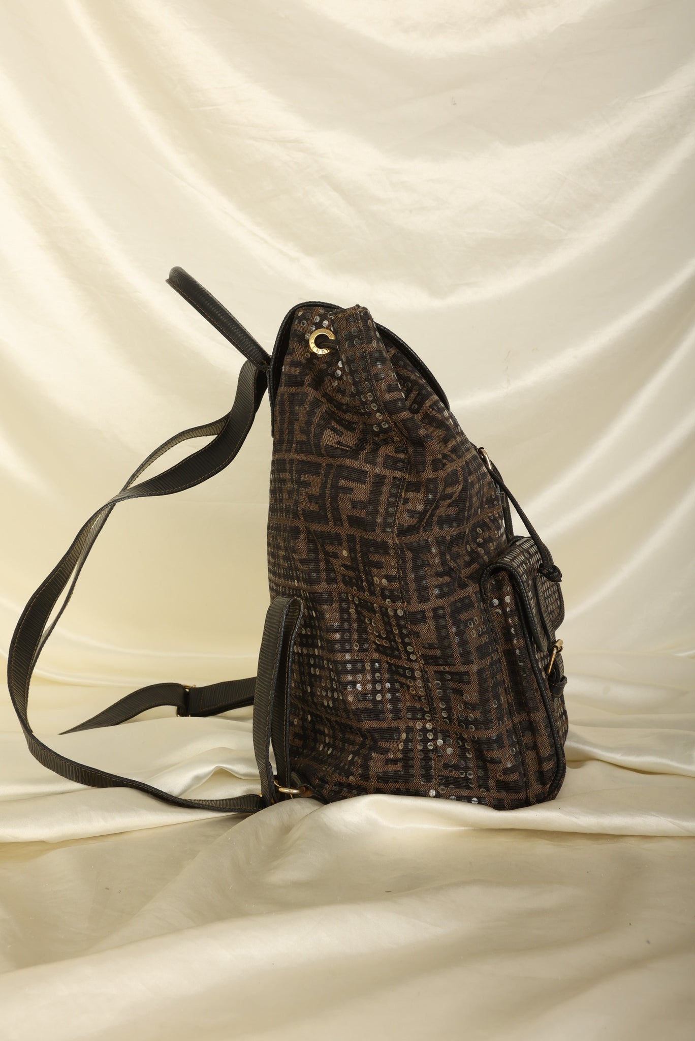 Rare Fendi Dotted Zucca Backpack