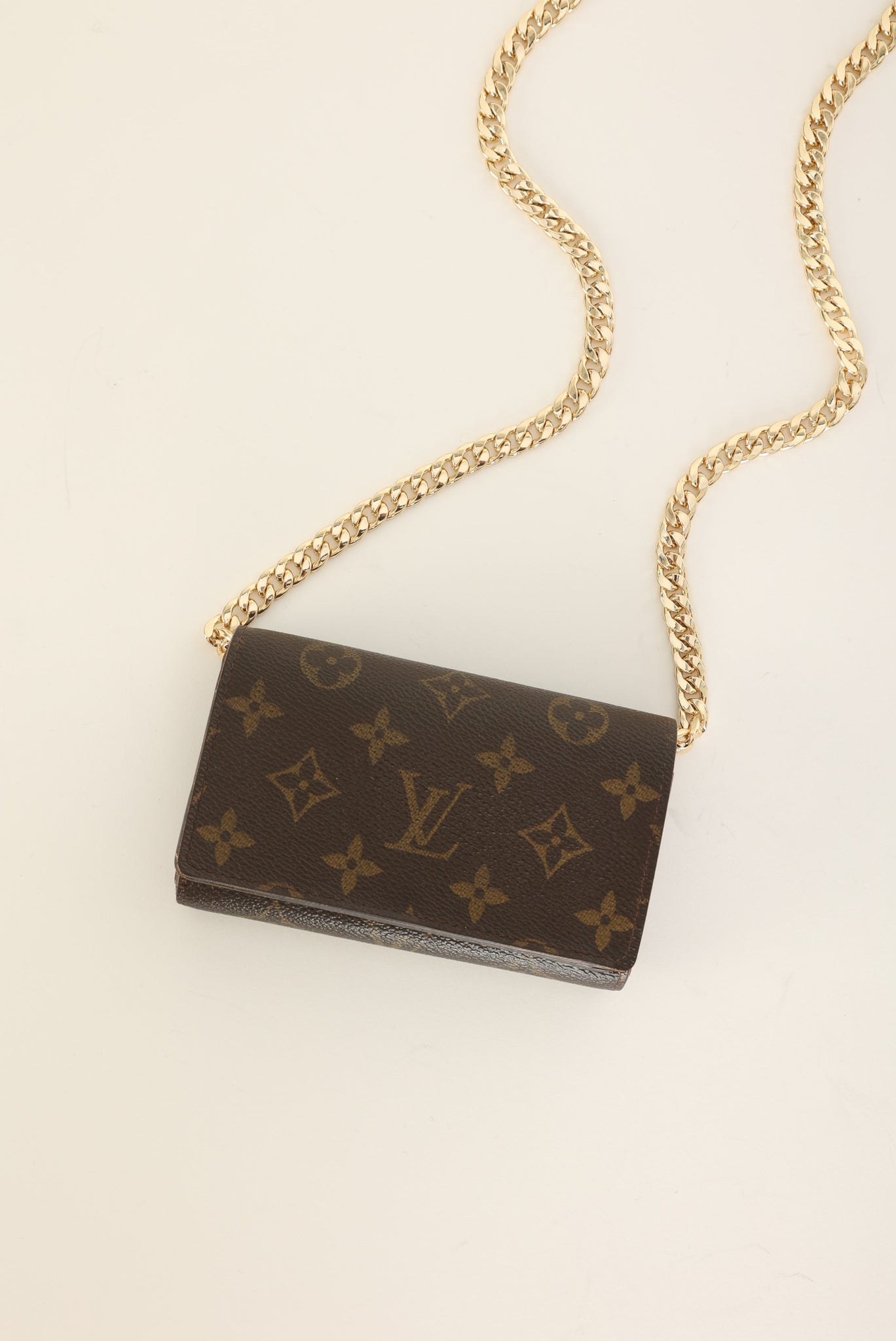 Louis Vuitton Monogram Short Wallet on Chain