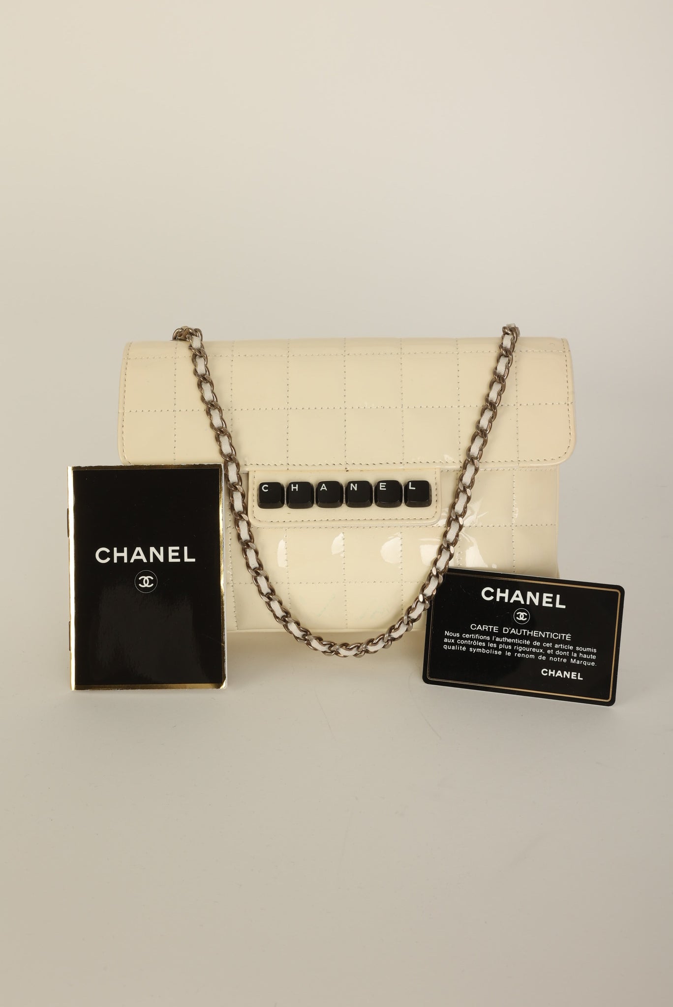Rare Chanel 2000 Patent Keyboard Pochette