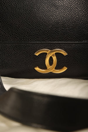 Chanel Caviar Logo Tote