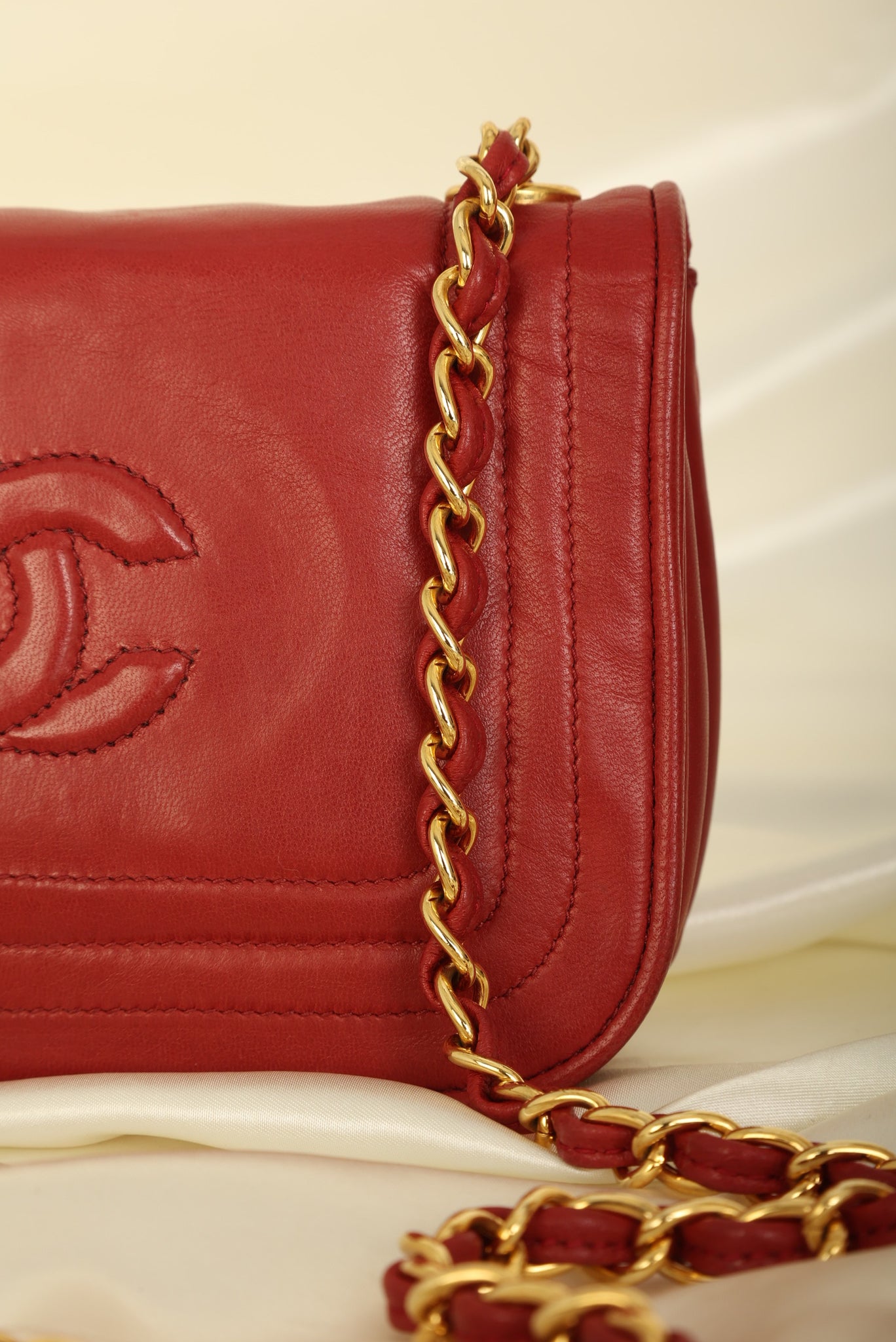 Chanel Lambskin Red Mini Full Flap – SFN