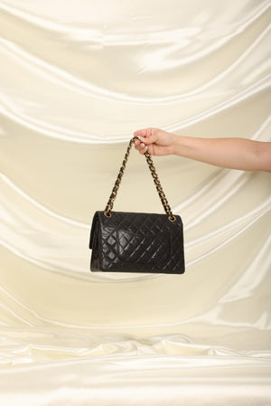 Chanel Vintage Quilted Flap Bag White Lambskin