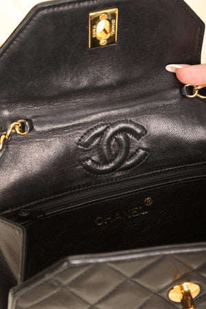Ultra-Rare Chanel Lambskin Octagon Shoulder Bag