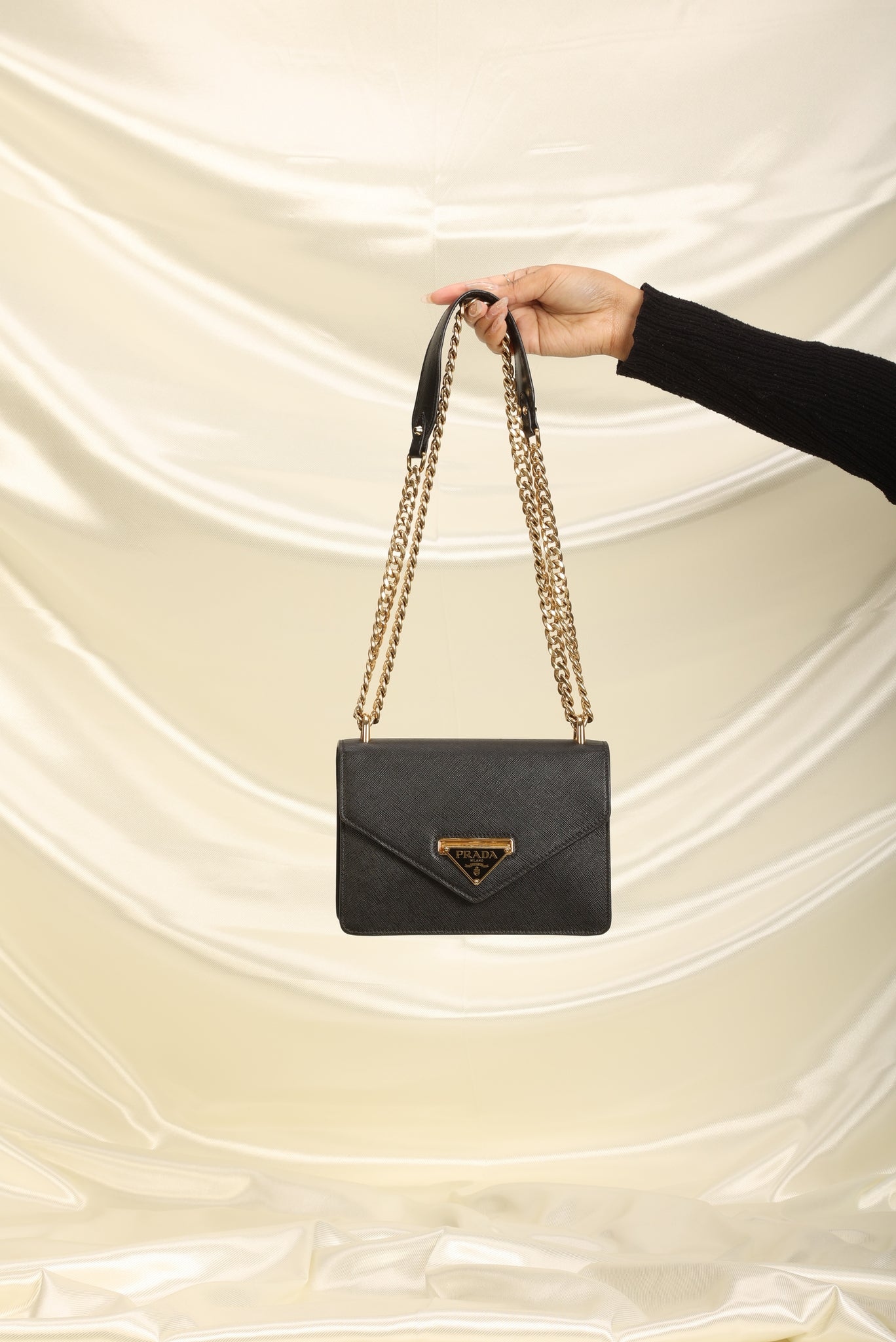 Prada Pattina Flap Shoulder Bag Saffiano Leather Small - ShopStyle