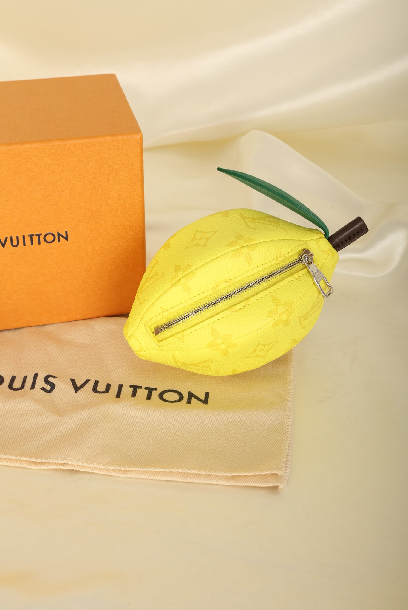 Ultra-Rare 2022 Louis Vuitton x Virgil Abloh Lemon Pouch