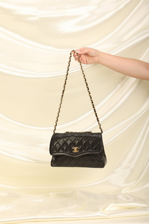 Chanel Mini Quilted Lambskin Crystal Cc Single Flap Bag Auction