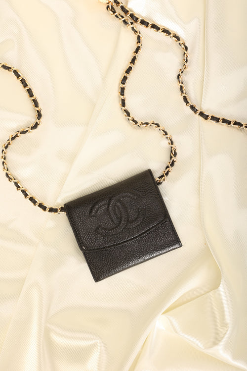Chanel Caviar Cardholder on Chain – SFN