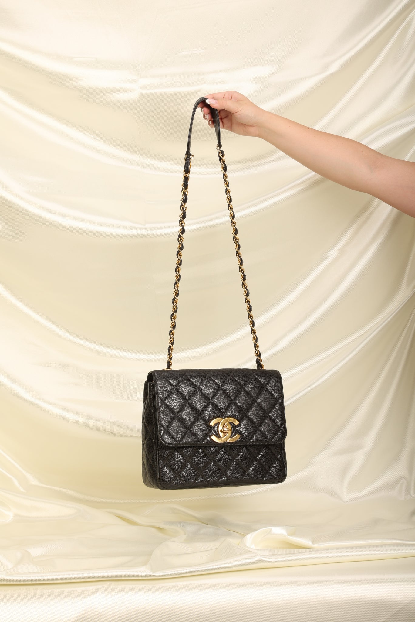 Chanel Caviar Square Flap Bag
