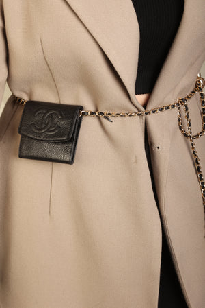 Chanel Caviar Cardholder on Chain