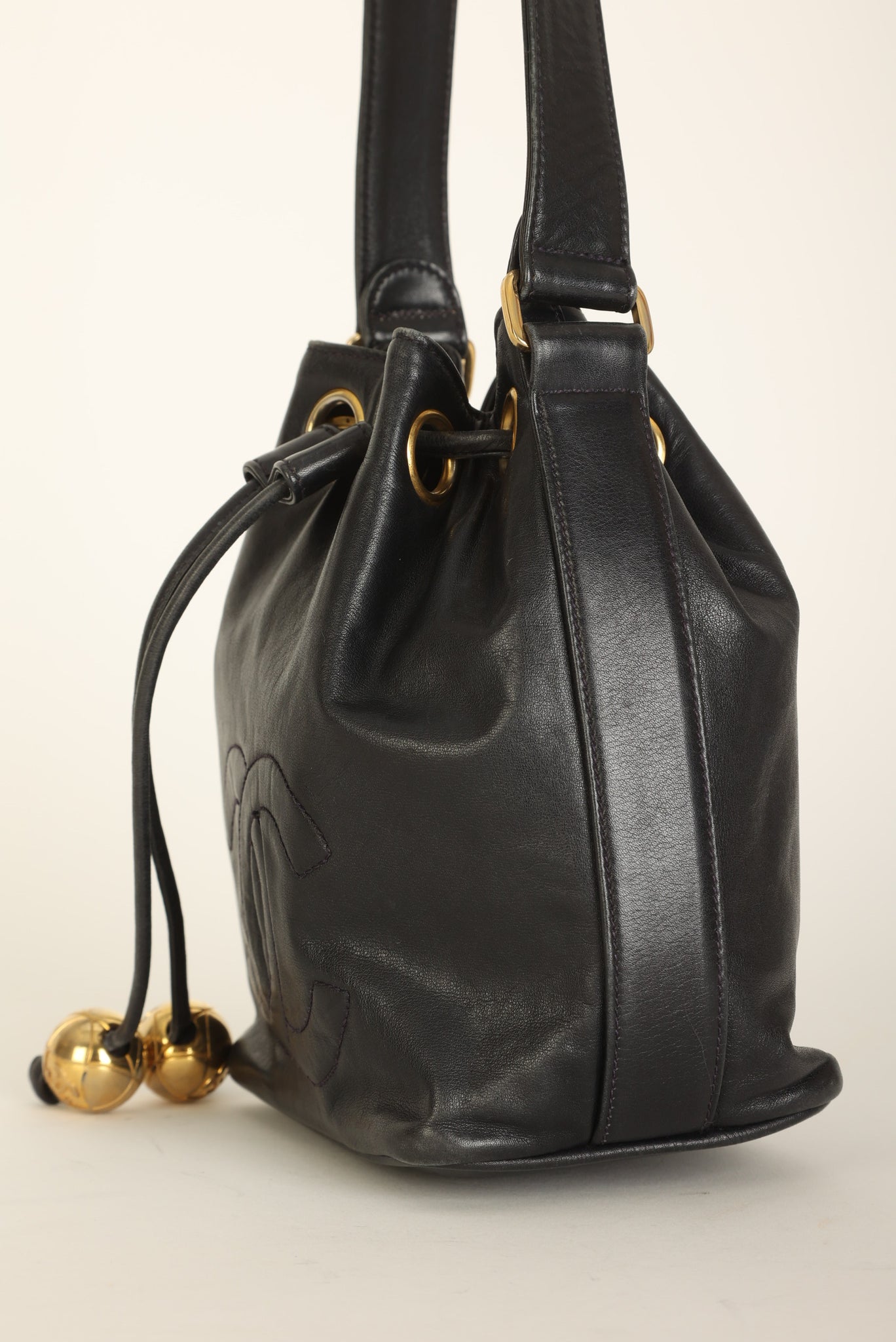 Chanel 1991 Lambskin Mini Bucket Bag