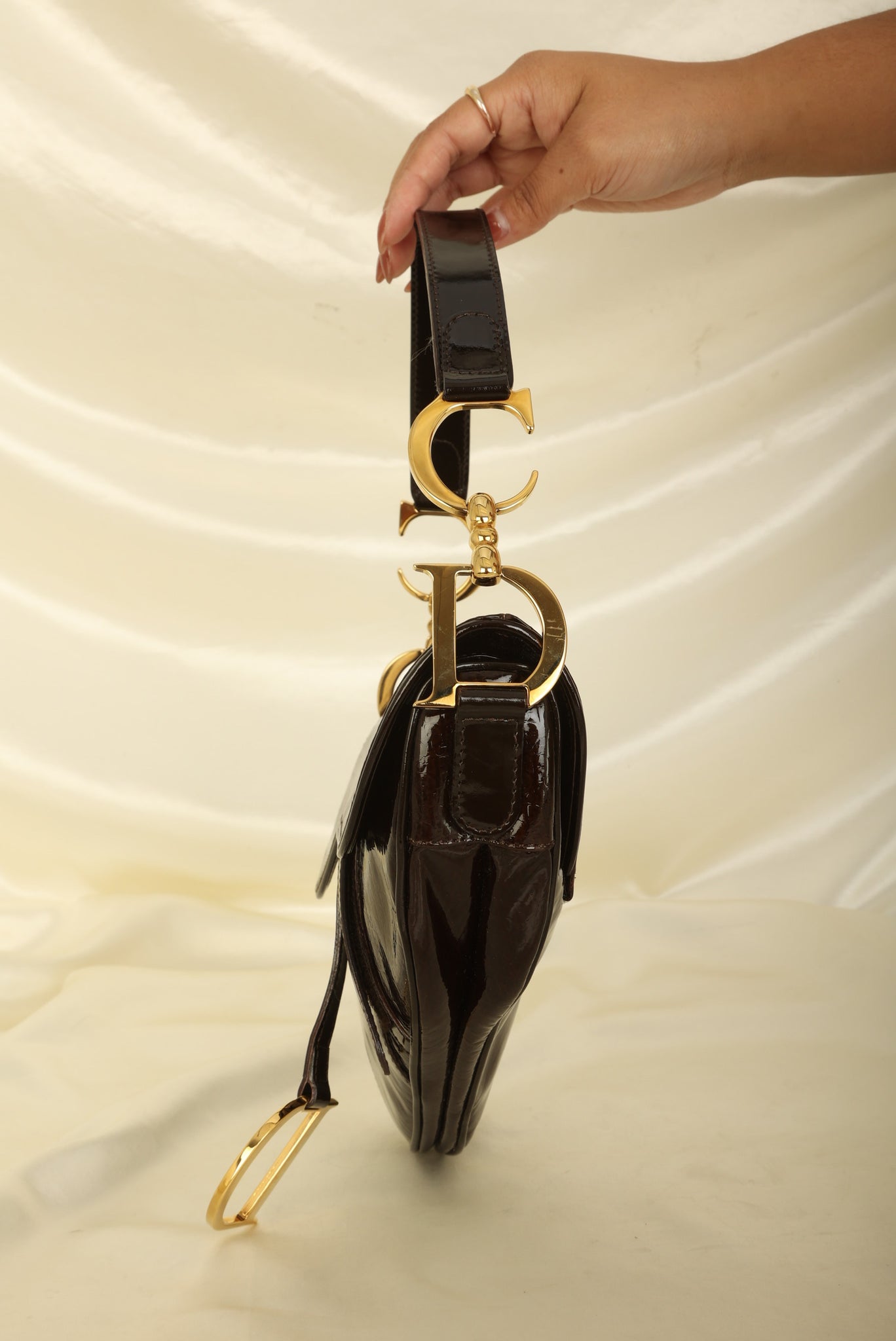 Dior Patent Diorissimo Saddle