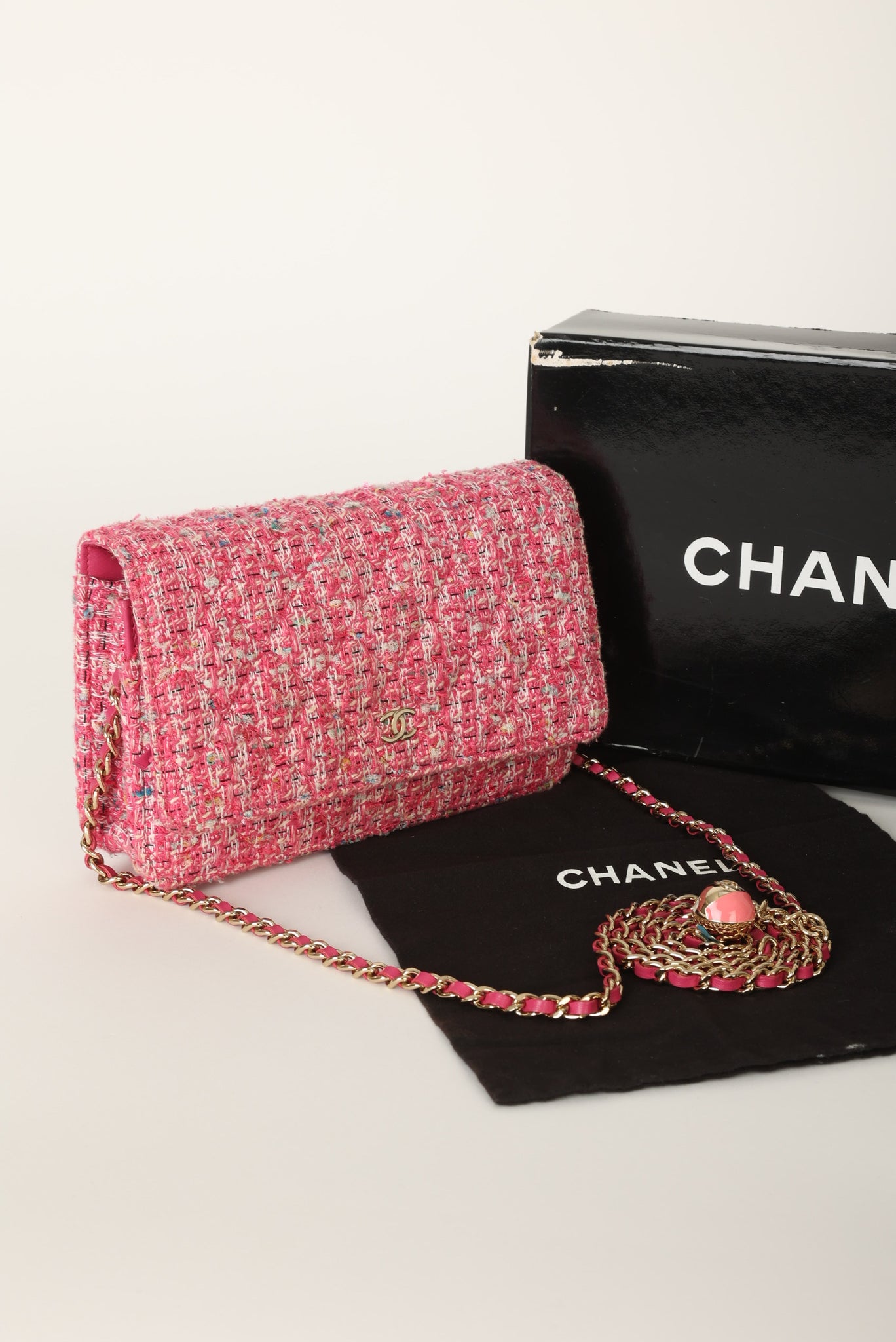 Chanel 2019 Tweed Wallet on Chain