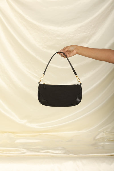 BY FAR, Bags, By Far Rachel Bag In Black With Gold Hardware