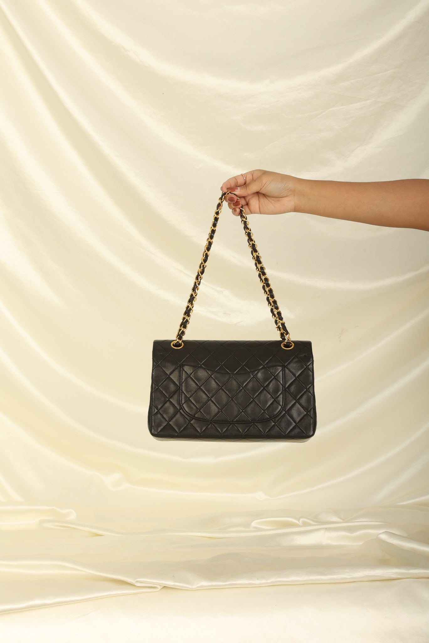 Black Chanel Small CC Quilted Full Flap Shoulder Bag – Designer
