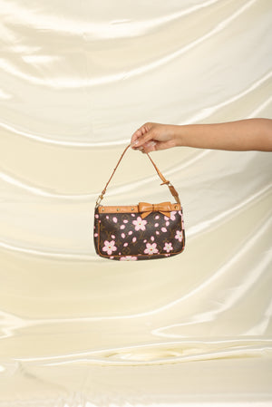 Louis Vuitton Takashi Murakami Cherry Blossom Pochette - Brown Handle Bags,  Handbags - LOU30594