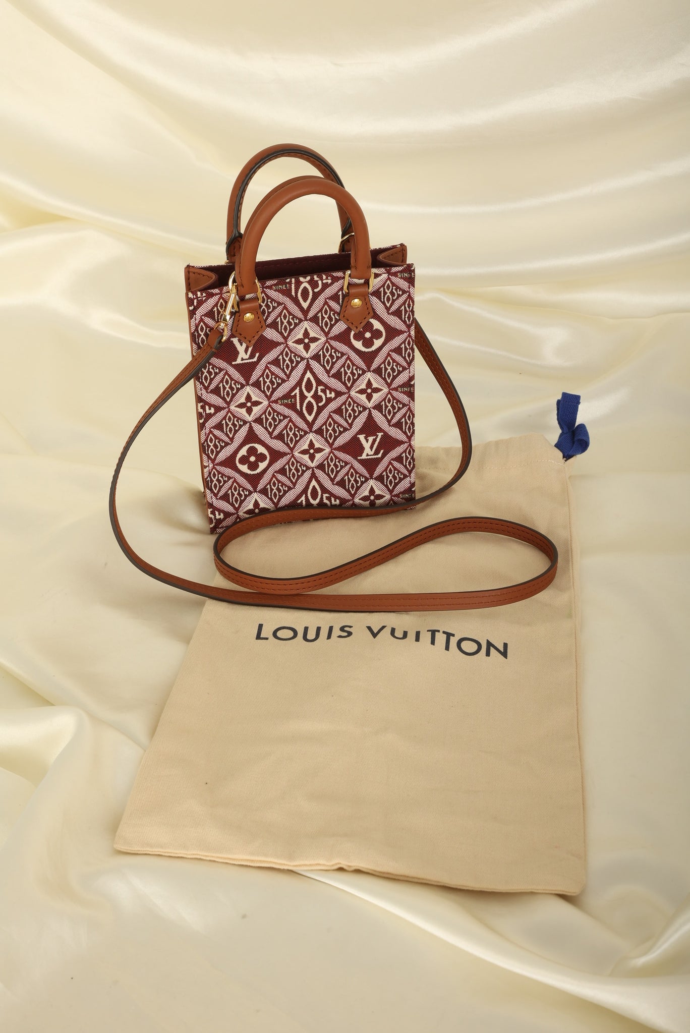 Louis Vuitton Petit Sac Plat Since 1854 Bordeaux