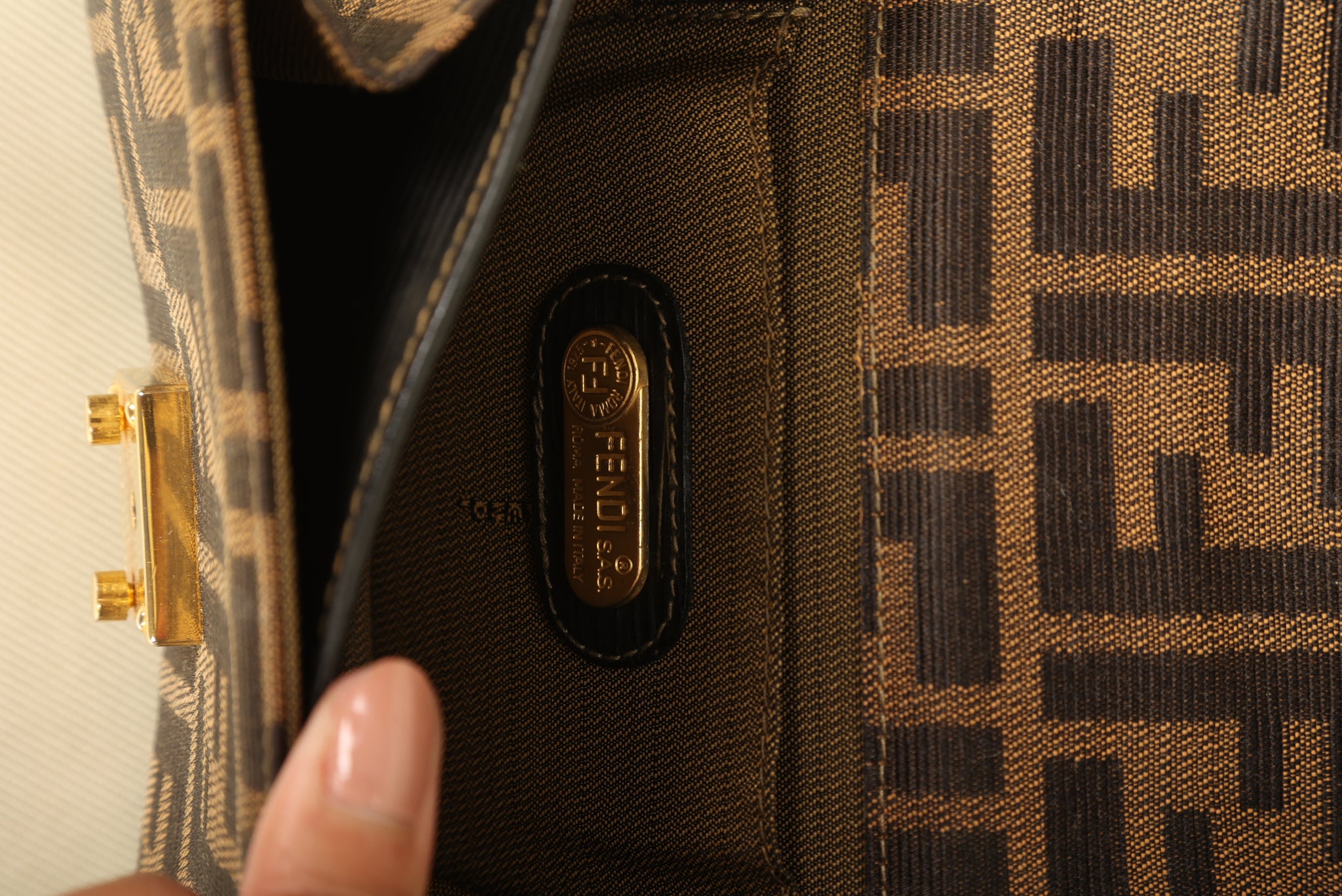 Ultra-Rare Fendi Zucca Mini Shoulder Bag