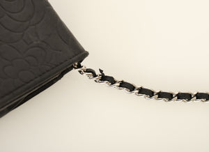 Chanel 2009 Lambskin Camellia Wallet on Chain