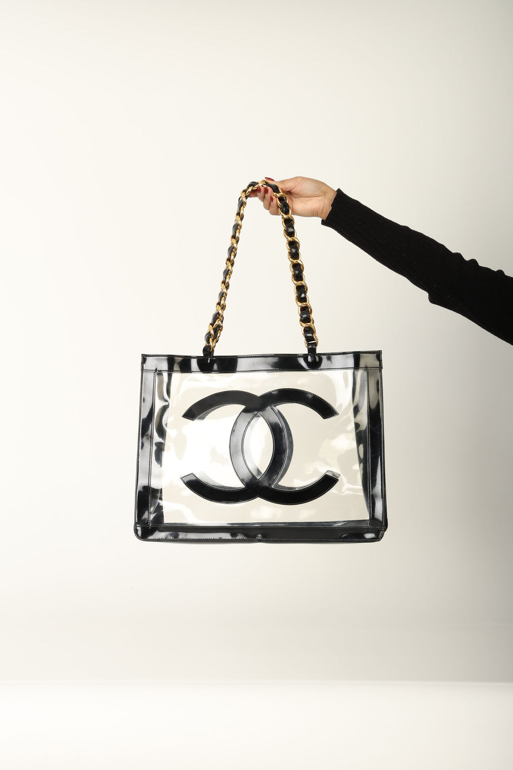 Chanel 1994 Transparent Chunky Chain Tote
