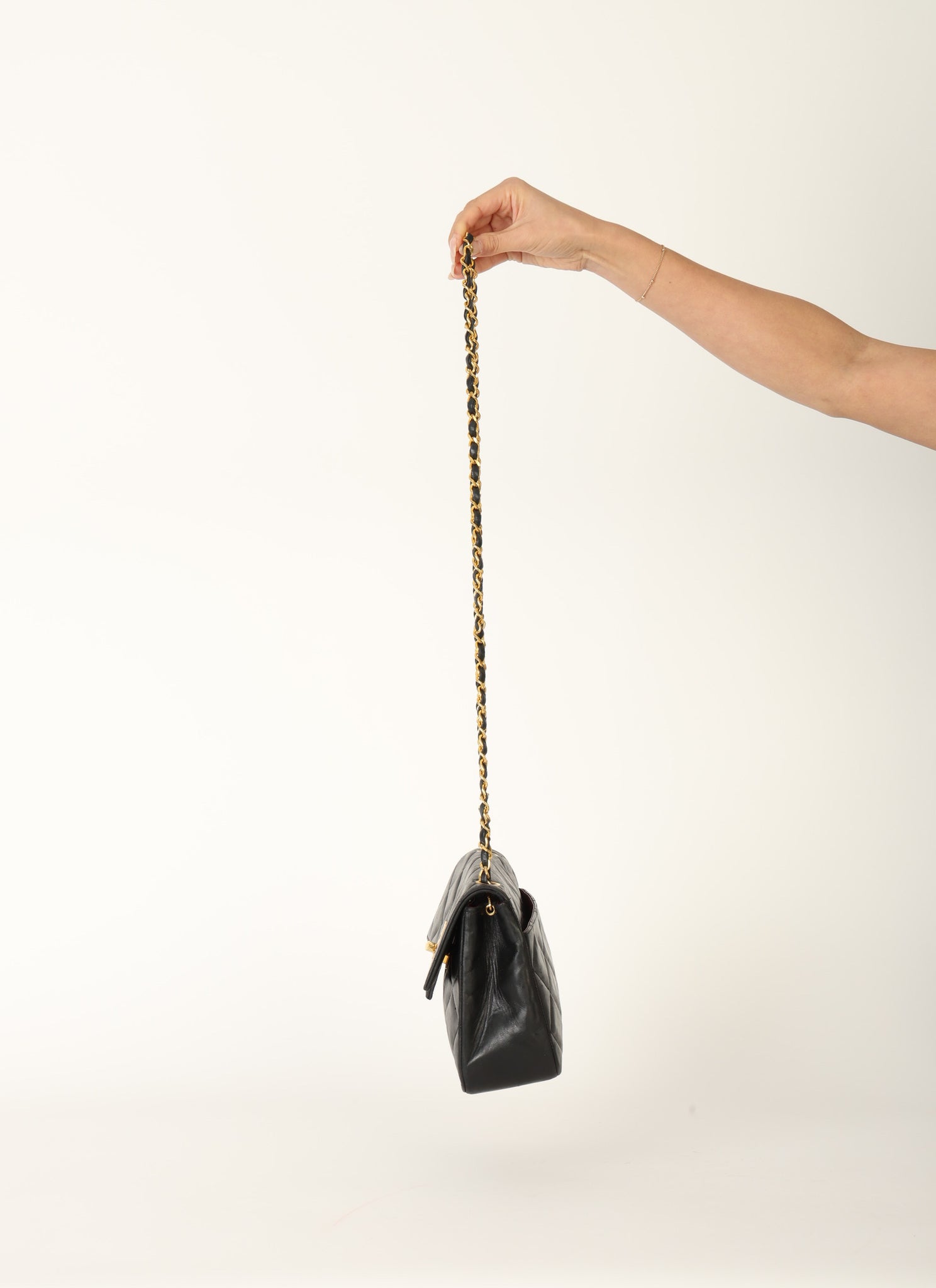 Ultra-Rare Chanel Lambskin Beak Tip Turnlock Flap Bag