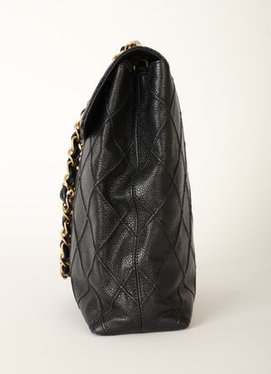 Rare Chanel 2000 Caviar Turnlock Shoulder Bag