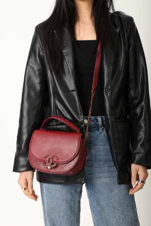 Chanel 2017 Calfskin Coco Curve Flap Bag