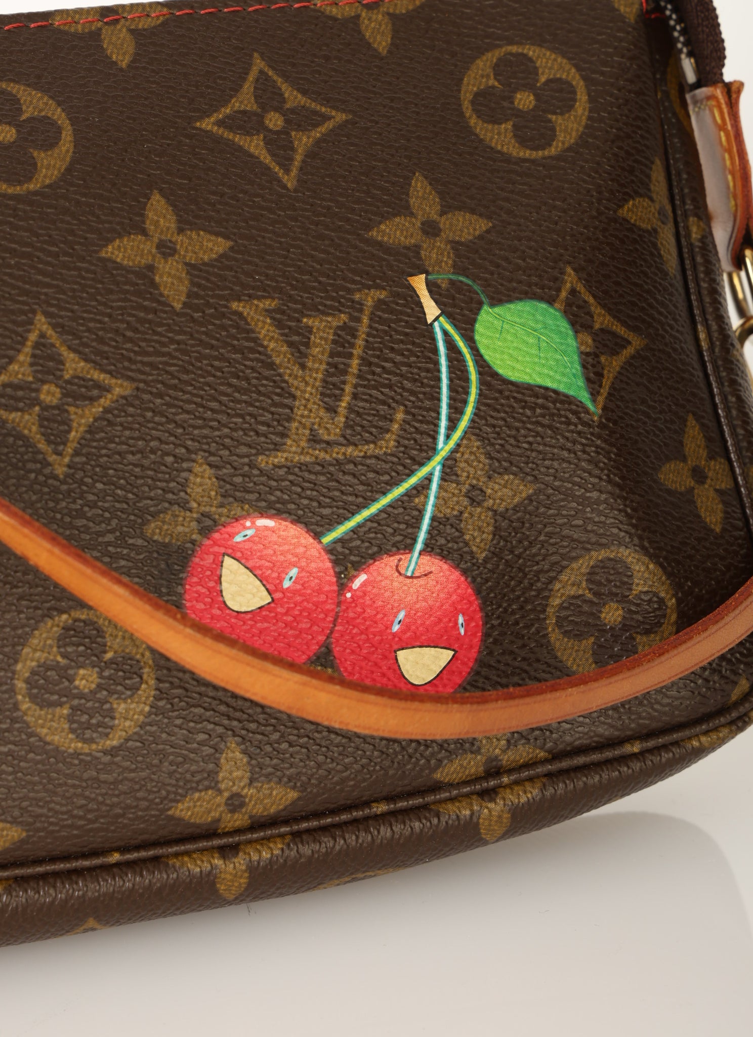Louis Vuitton x Takashi Murakami Monogram Cherry Pochette