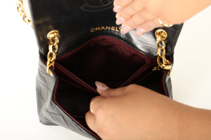 Rare Chanel 1989 Lambskin Bijoux Mini Square Flap