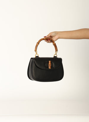 Gucci Leather 1947 Bamboo Top Handle