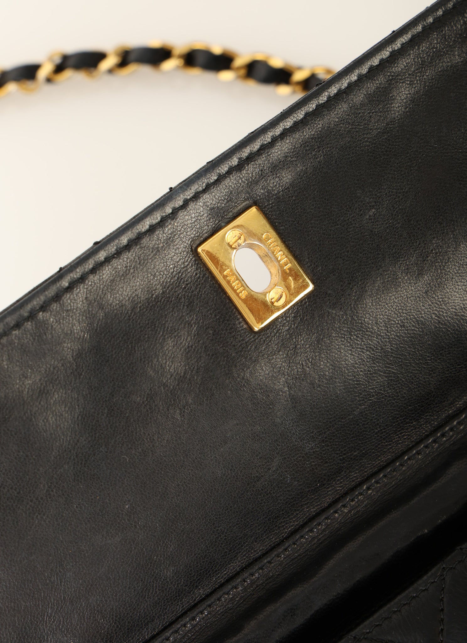 Ultra-Rare Chanel 1986 Lambskin Mini Turnlock Briefcase