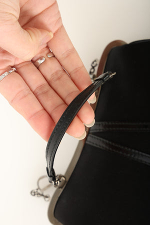 Rare Dior Satin Charm Mini Saddle Bag